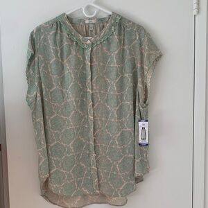Mint Green Paisley Women's Top